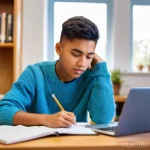 농업환경기술자 시험 성적 분석 노하우 - **Prompt 1: Focused Agricultural Engineering Student**
    "A bright, well-lit indoor scene featurin...