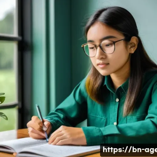 농업환경기술자 시험 준비 전략 - **Prompt 1: Focused Study of Agricultural Environmental Engineering**
    "A bright, naturally lit s...