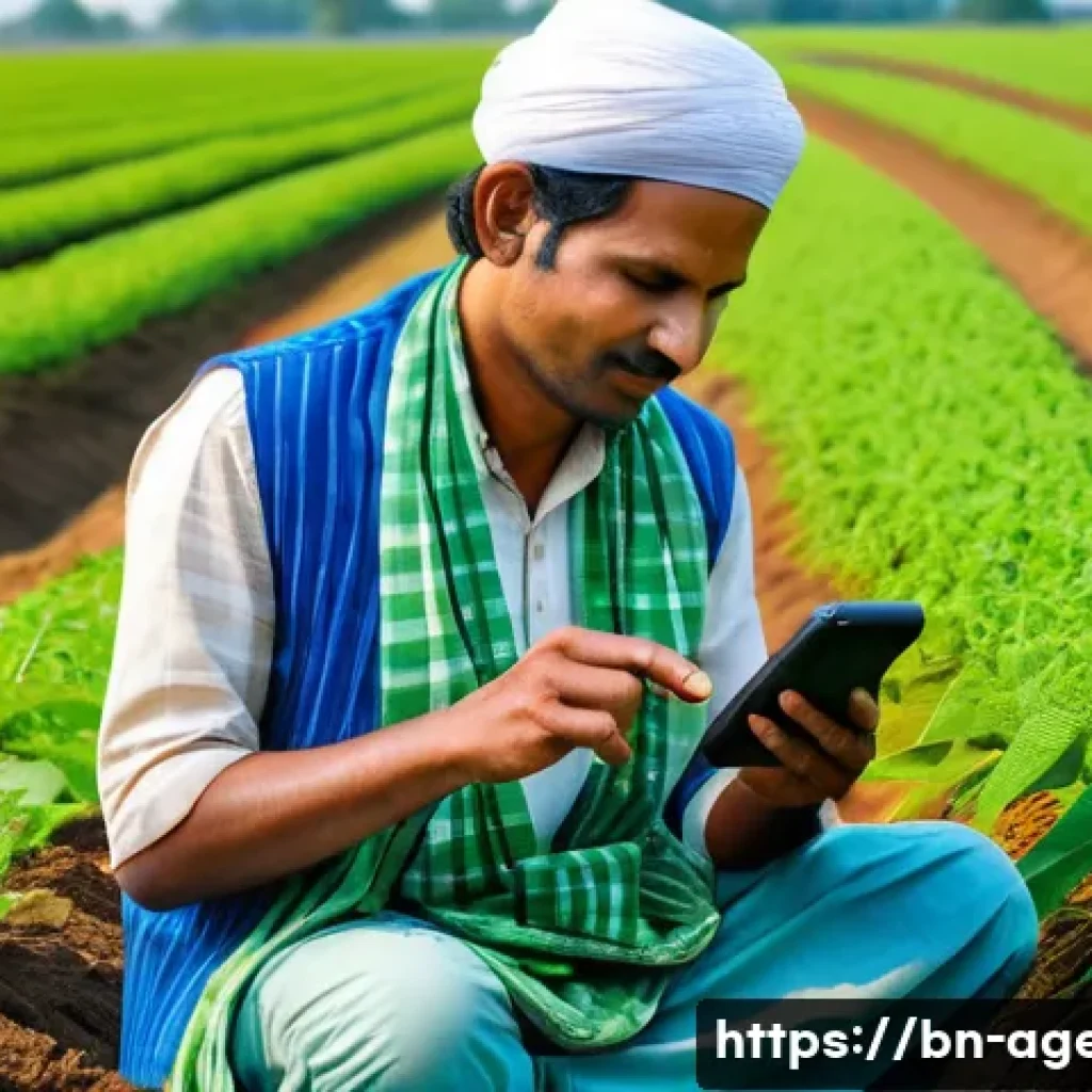농업환경기술자 자격증과 IT 기술 활용 - A modern smart farm in Bangladesh showcasing advanced agricultural technology: vibrant green fields ...