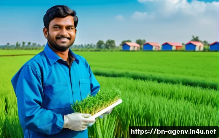 농업환경기술자 자격증의 장점과 단점 - A skilled Bangladeshi agricultural environmental technologist wearing neat, modest professional atti...